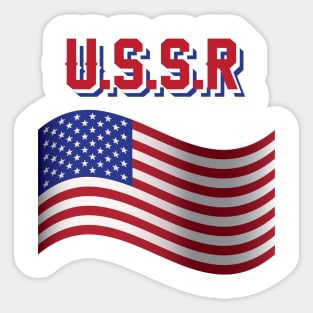 U.S.S.R Flag Sticker